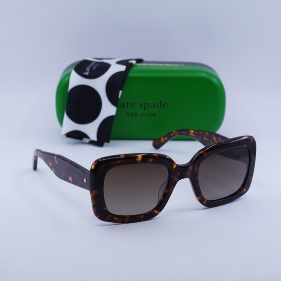 Final Price! Kate Spade BELLAMY/S 0086 HA Havana/Brown Sunglasses